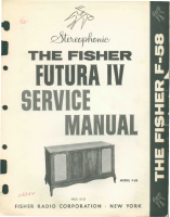 Fisher FUTURA-4-F-58 - Service Manual